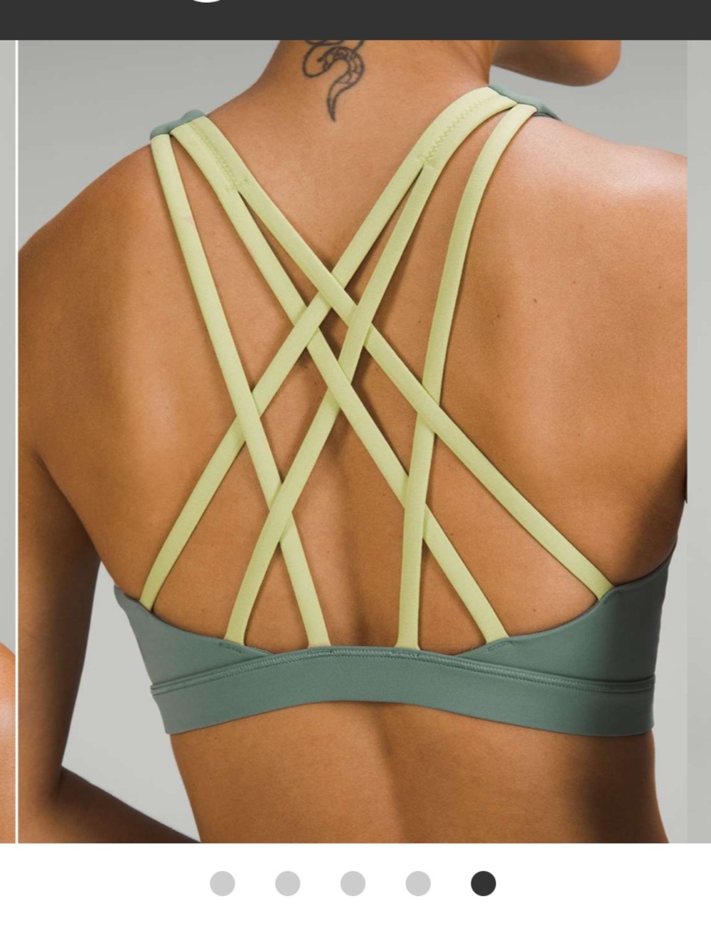 Lululemon Free to Be Serene Bra
Light Support C/D Cup
Tidewater Teal Wasabi 10
